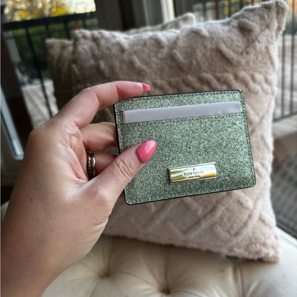 Kate Spade Glitter Card Holder